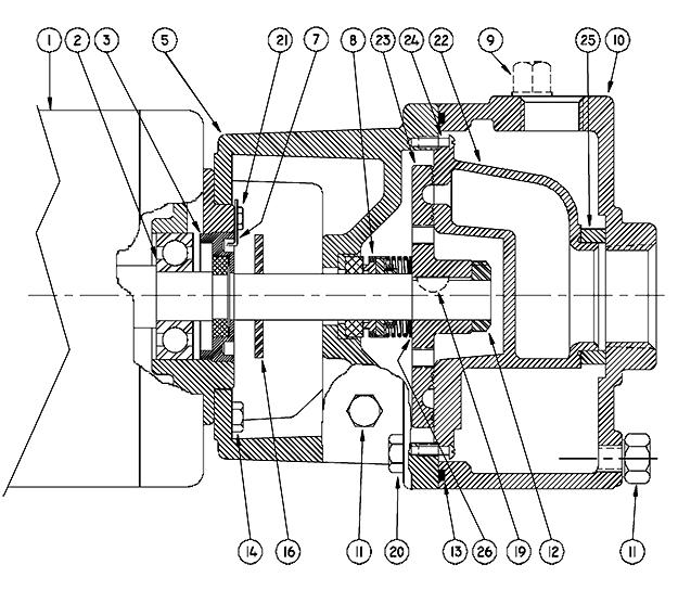 Parts for Burks Pump model # 350CS9M