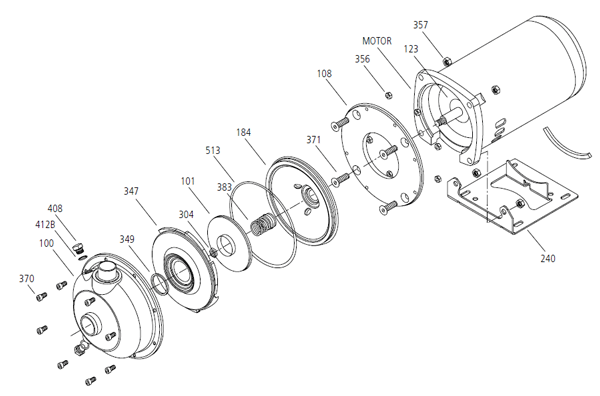 Parts for Goulds Pump model # 1MS1E5D4