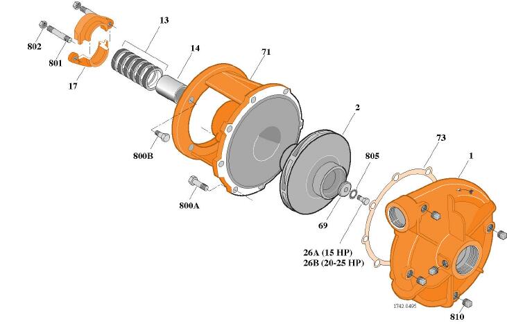 Parts for Berkeley Pump model # B74427