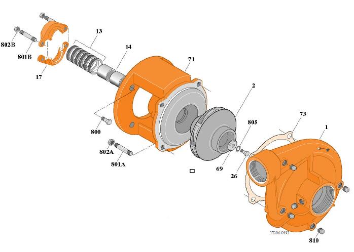 Parts for Berkeley Pump model # B51620