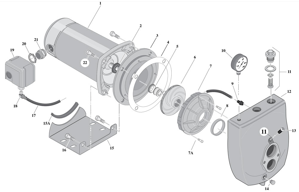 Parts for Sta Rite Pump model SLFL